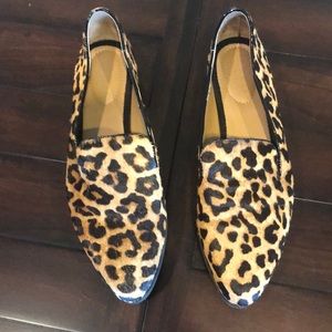 Franco Sarto Leopard print flats- Size 8